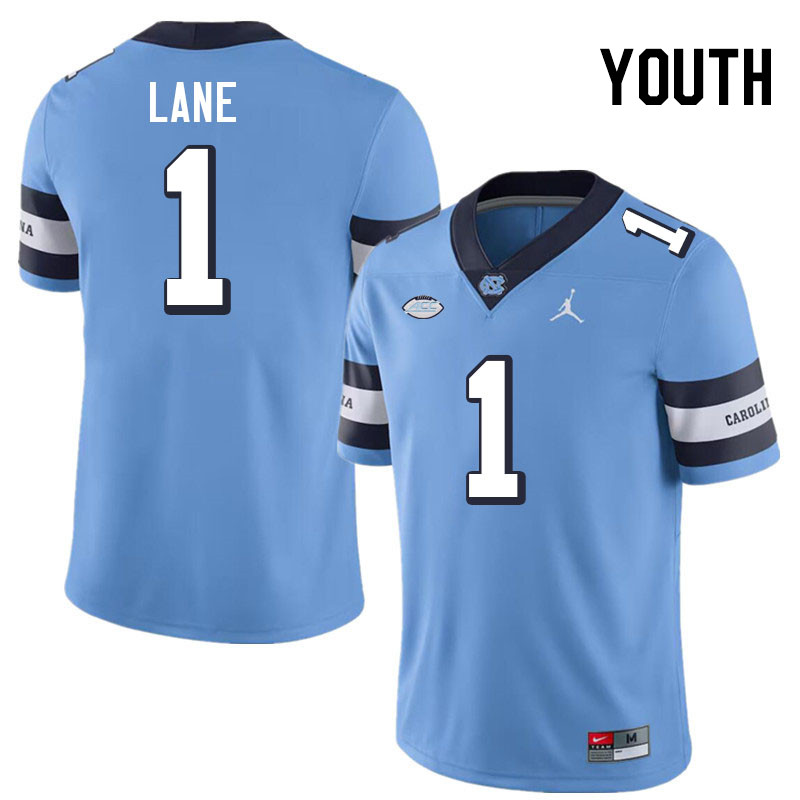 Youth #1 Antavious Lane North Carolina Tar Heels College Football Jerseys Stitched-Throwback